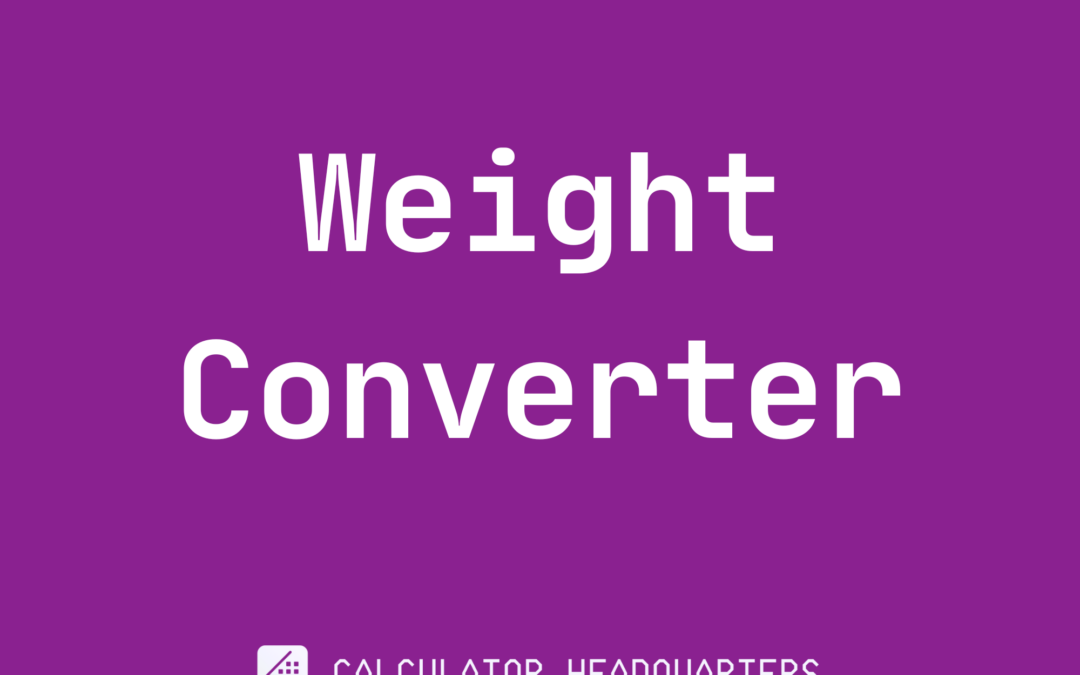 Weight Converter